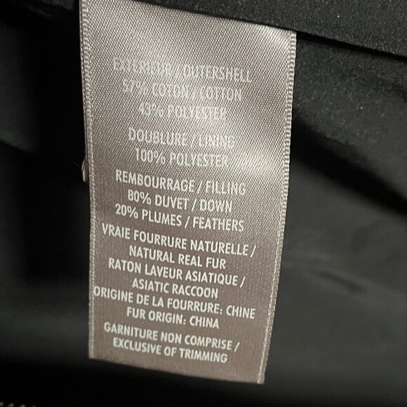 Soia & Kyo Authentic Down Coat/Parka w Detachable Real Fur – Black - Picture 5 of 13